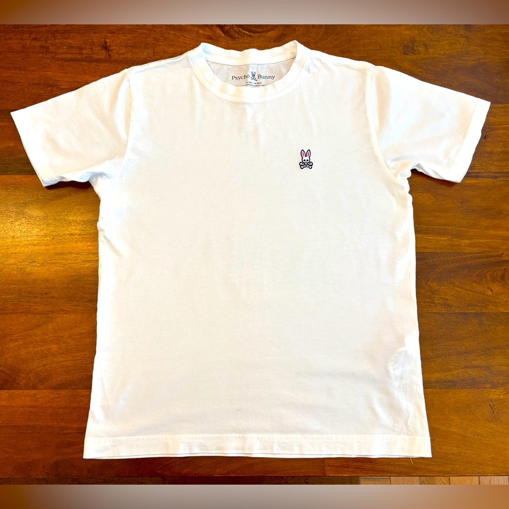 Psycho Bunny White T-Shirt with Logo